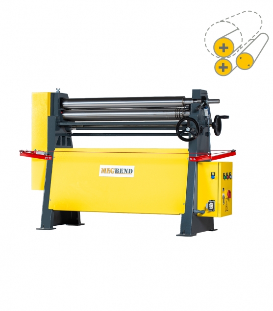 MRM 2050x90 Motorized 3-Roll Cylinder Machine